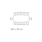 Naprawiono stół w kształcie beczki z laminatem i stalowym blatem Made in Italy - Grotta Viadurini