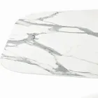 Naprawiony stół beczkowy z blatem laminowanym Made in Italy - Settimmio Viadurini