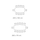 Naprawiony stół beczkowy z blatem laminowanym Made in Italy - Settimmio Viadurini