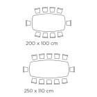 Naprawiono stół w kształcie beczki z laminatu i drewna jesionowego Made in Italy - North Viadurini