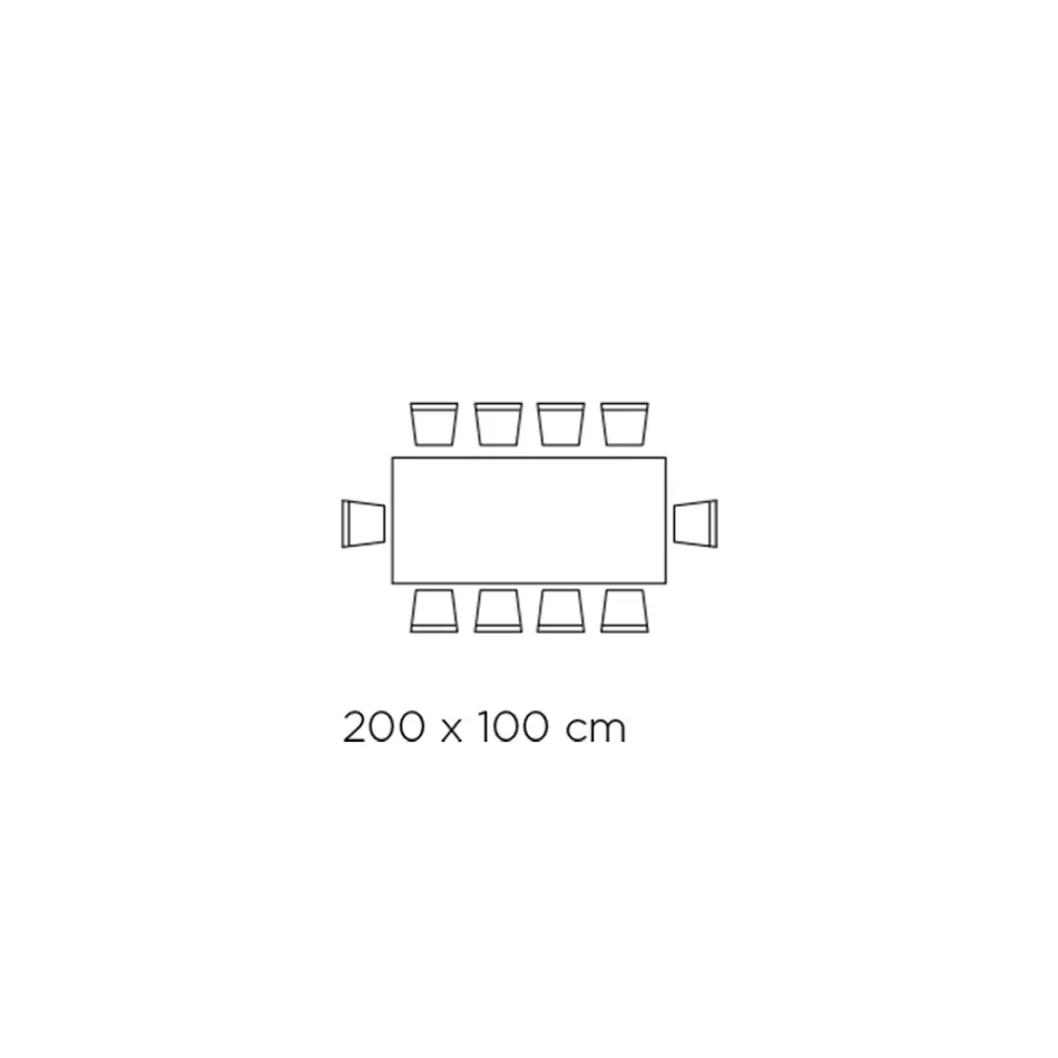 Stały stół ze stalową podstawą i ceramicznym blatem Made in Italy - Spodnie Viadurini