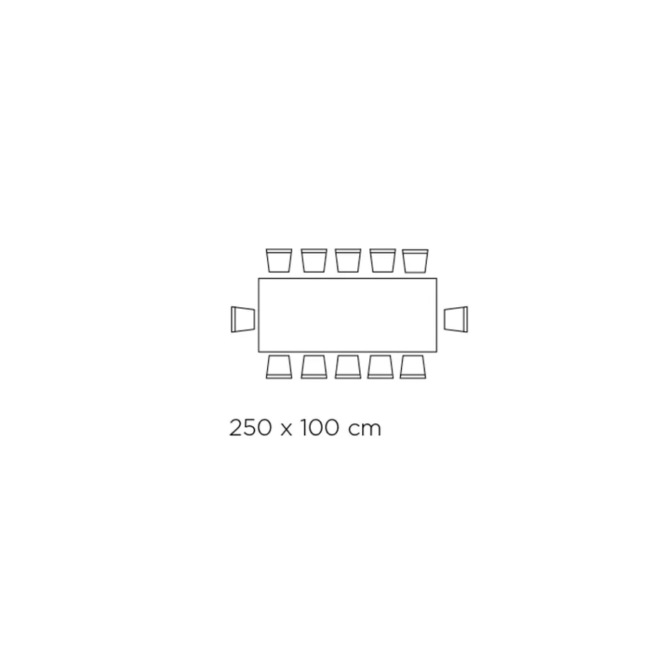 Stały stół ze stalową podstawą i ceramicznym blatem Made in Italy - Spodnie Viadurini