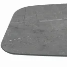 Naprawiono stół z czarną stalową podstawą i laminowanym blatem Made in Italy - Okulary Viadurini