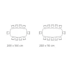 Naprawiono stół z czarną stalową podstawą i laminowanym blatem Made in Italy - Okulary Viadurini