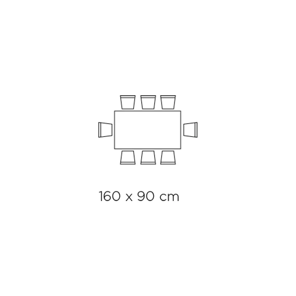 Naprawiony stół z nieregularną korowaną krawędzią Made in Italy - Okulary Viadurini