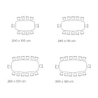 Naprawiono stół z blatem w kształcie beczki z ceramiki wyprodukowanej we Włoszech - Settimmio Viadurini