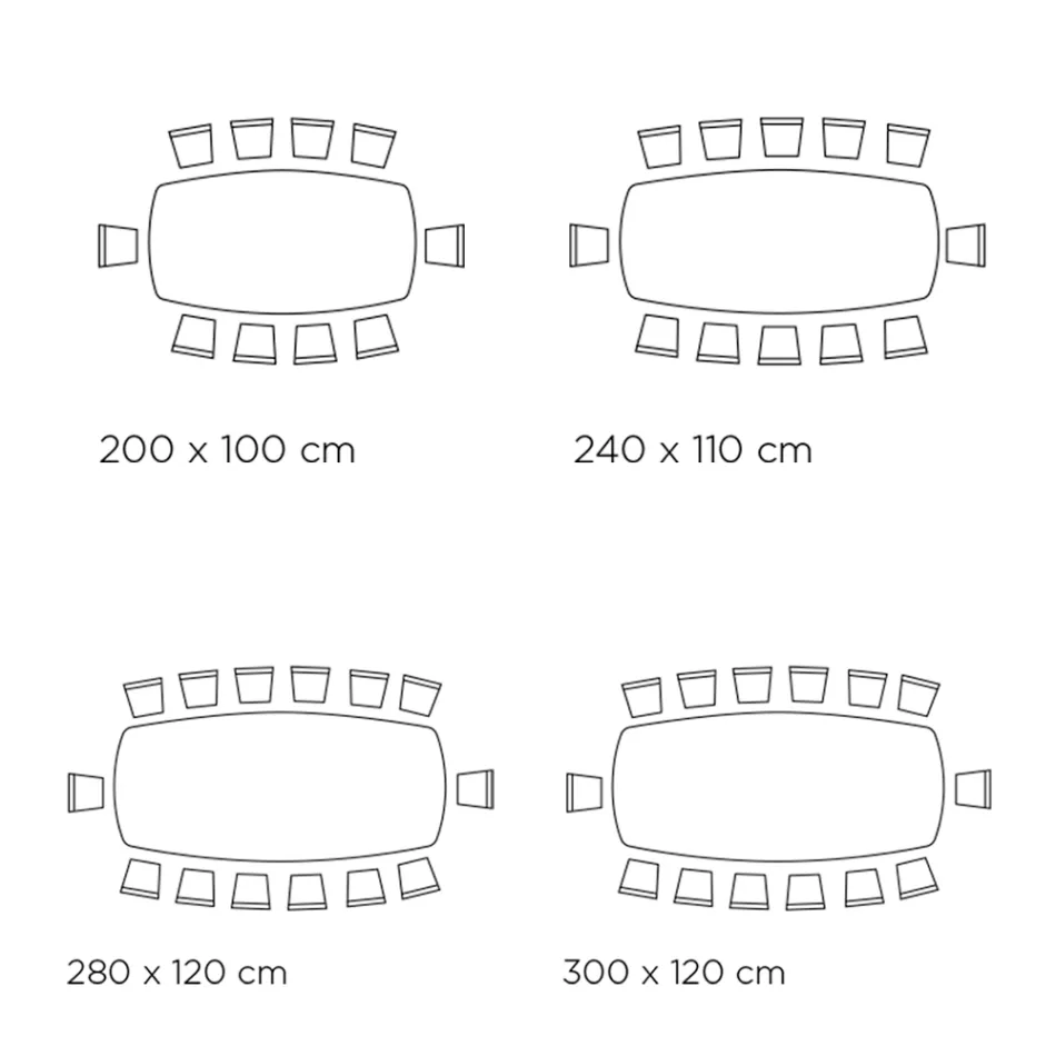 Naprawiono stół z ceramicznym blatem w kształcie beczki i stalową podstawą Made in Italy - Ezzellino Viadurini