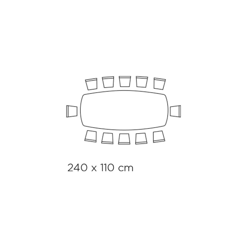 Naprawiono stół z polerowanym srebrnym blatem ceramicznym onyksowym Made in Italy - Grotta Viadurini