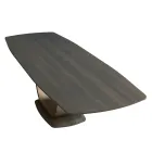 Naprawiono stół do salonu z litego drewna z centralnym cokołem - Luuk Viadurini