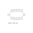 Naprawiono stół z polerowanej ceramiki amazonitowej wyprodukowanej we Włoszech - Grotta Viadurini