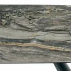 Naprawiono ceramiczny stół i podstawę ze stali malowanej na czarno, wyprodukowane we Włoszech - okulary Viadurini