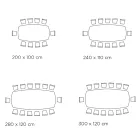 Naprawiony stół ceramiczny w różnych wykończeniach i rozmiarach Made in Italy - Grotta Viadurini
