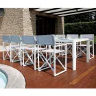 Stół ogrodowy rozkładany do 240 cm z aluminiową konstrukcją - Geoffroy Viadurini