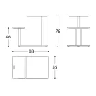 Stół ogrodowy z aluminiowym siedziskiem Made in Italy - Plinto by Varaschin Viadurini