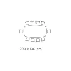 Polerowany grecki czarny stół ceramiczny Made in Italy - Grotta Viadurini