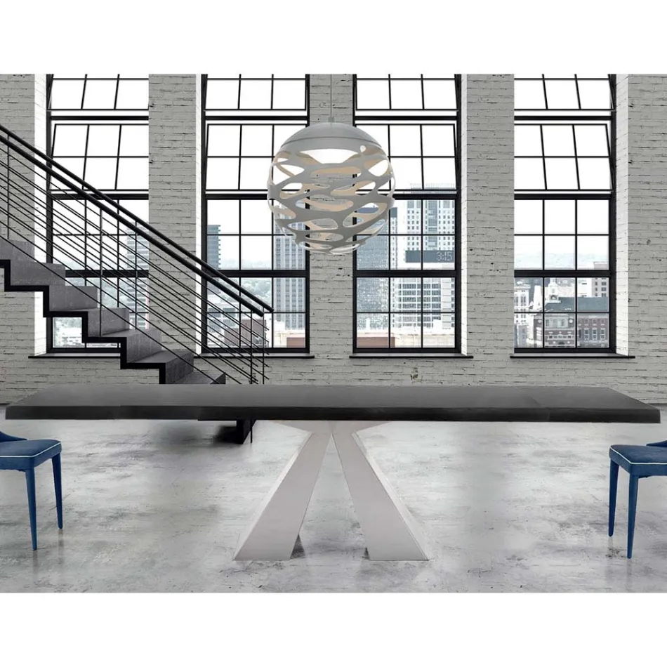 Nowoczesny drewniany stół z możliwością rozciągnięcia do 300 cm Made in Italy - Dalmatyńczyk Viadurini