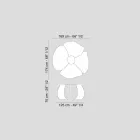 szczotkowanego dębowy stół z wykończeniem wosku Andy Viadurini