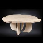 szczotkowanego dębowy stół z wykończeniem wosku Andy Viadurini