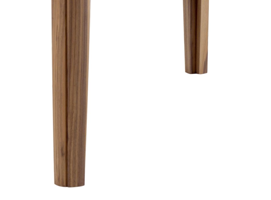 Stol kwadratowy z litego drewna design Grilli York made in Italy Viadurini