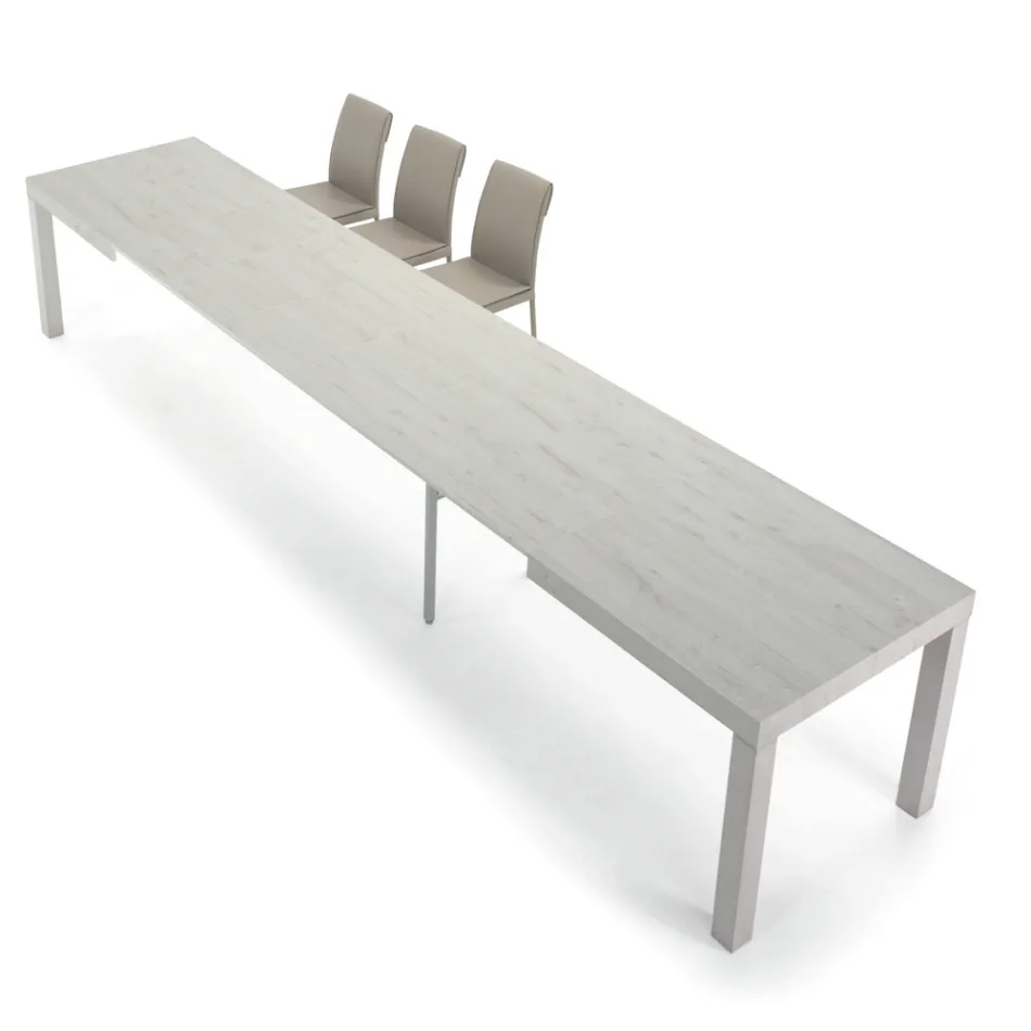 Rozkładany drewniany stół z melaminy do 470 cm Wyprodukowano we Włoszech – Gordito Viadurini