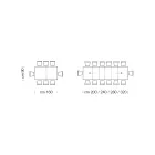 Rozkładany drewniany stół z melaminy do 470 cm Wyprodukowano we Włoszech – Gordito Viadurini