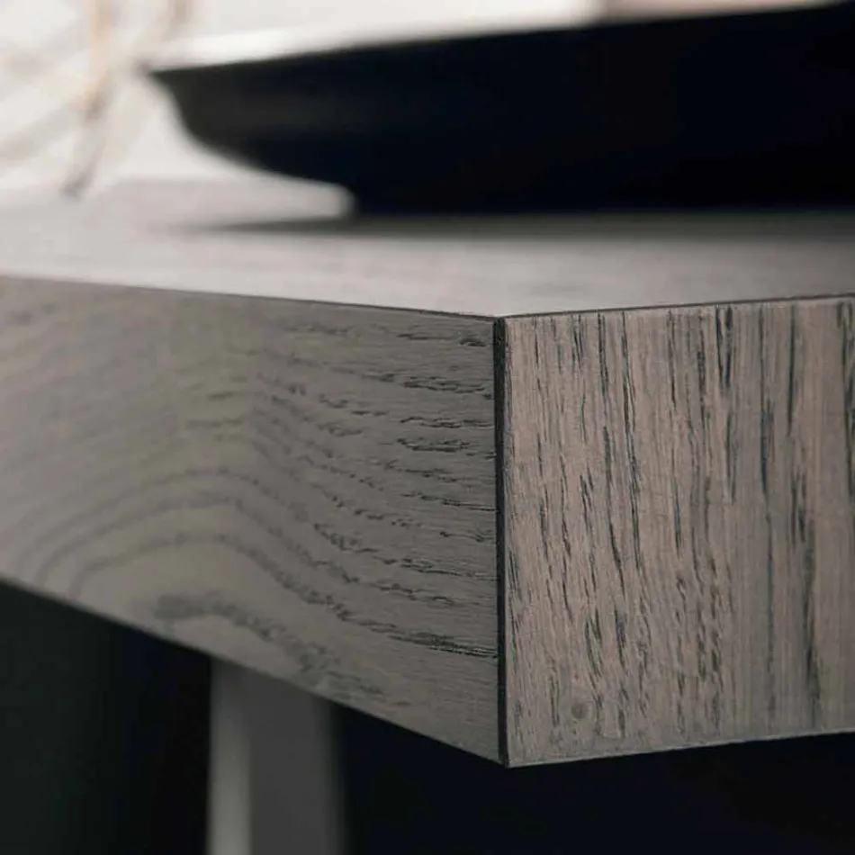 Nowoczesny dębowy stół wiązany wykonany we Włoszech Zerba Viadurini