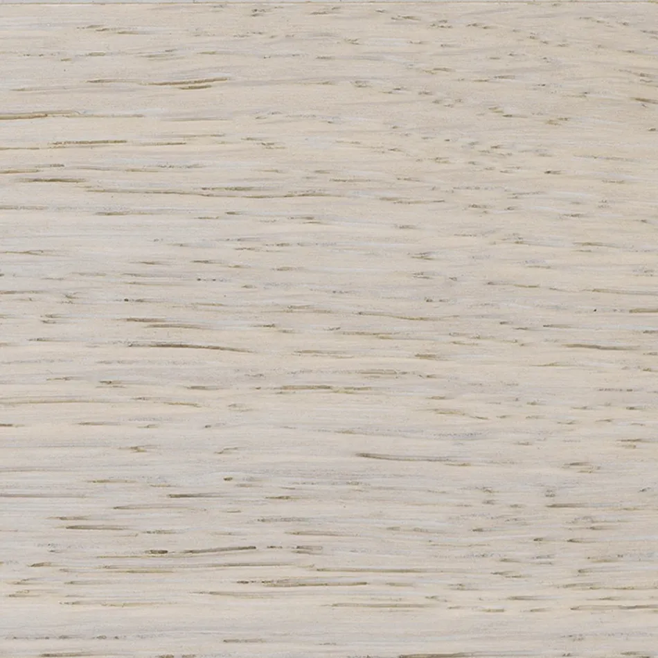 Stół z platerowanego dębu z kwadratową krawędzią liścia i metalem Made in Italy - Riad Viadurini