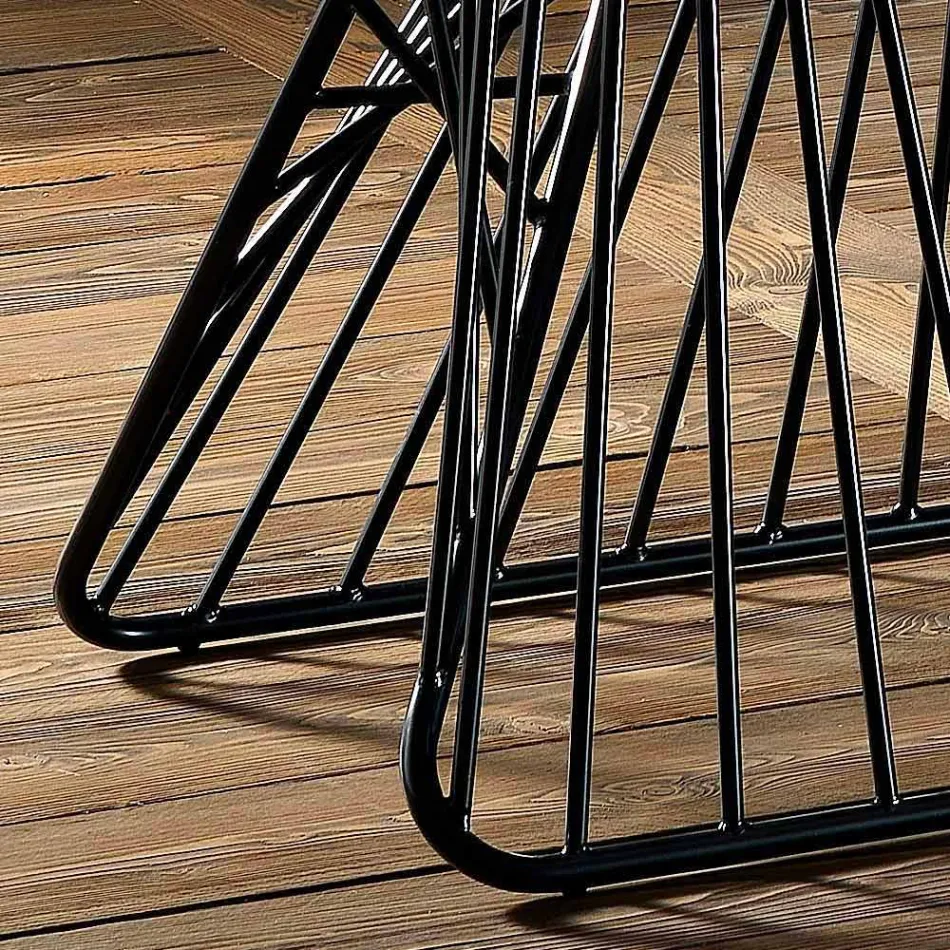 Nowoczesny stół ze szkła hartowanego wyprodukowany we Włoszech, Mitia Viadurini