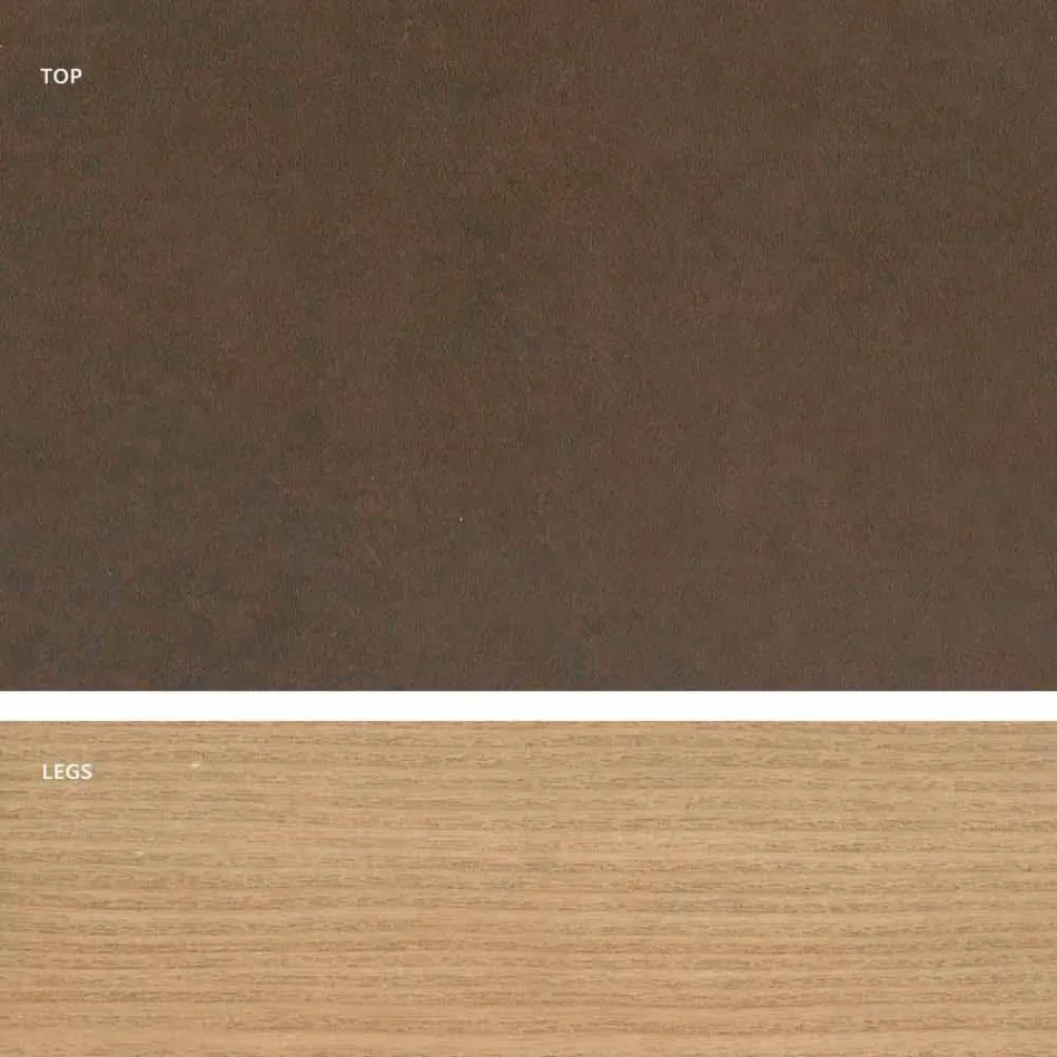 Nowoczesny szklany stół ceramiczny wykonany we Włoszech, Egisto Viadurini