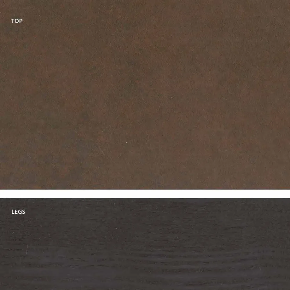 Nowoczesny szklany stół ceramiczny wykonany we Włoszech, Egisto Viadurini