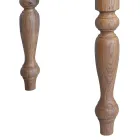 Stół do wnętrz z dębowym blatem i nogami Made in Italy - Geolier Viadurini