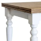 Rozkładany stół dzienny z jodły skandynawskiej Made in Italy - Benidorm Viadurini