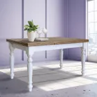 Rozkładany stół dzienny z jodły skandynawskiej Made in Italy - Benidorm Viadurini