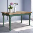 Rozkładany stół dzienny z jodły skandynawskiej Made in Italy - Benidorm Viadurini