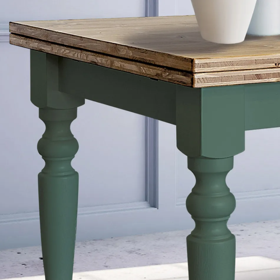 Rozkładany stół dzienny z jodły skandynawskiej Made in Italy - Benidorm Viadurini