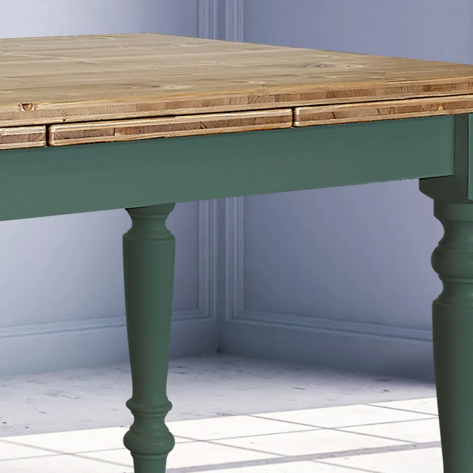 Rozkładany stół dzienny z jodły skandynawskiej Made in Italy - Benidorm Viadurini