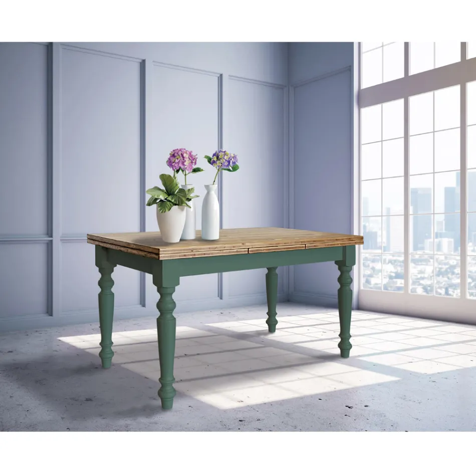 Rozkładany stół dzienny z jodły skandynawskiej Made in Italy - Benidorm Viadurini