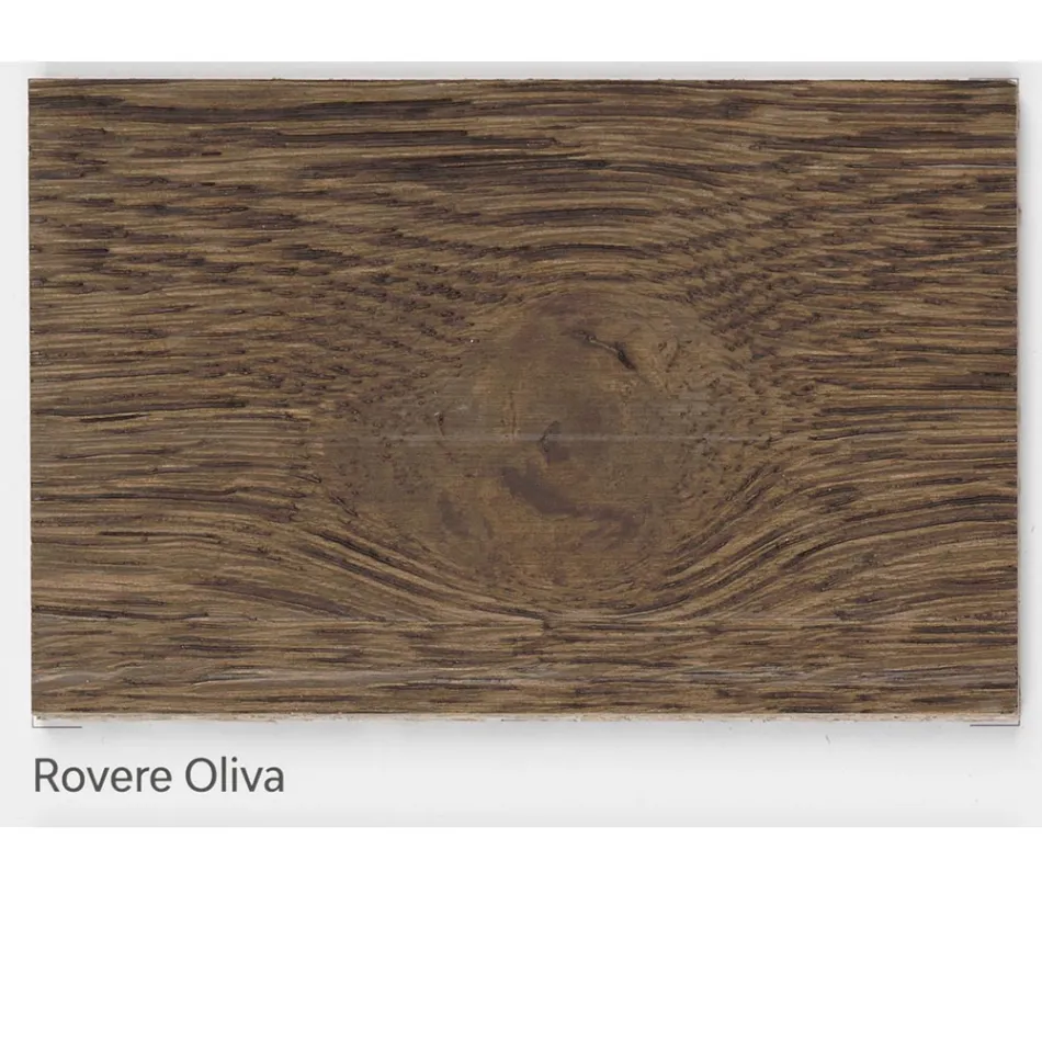 Stół dzienny z dębu Massellato dostępny z różnymi krawędziami Made in Italy - Treebeard Viadurini