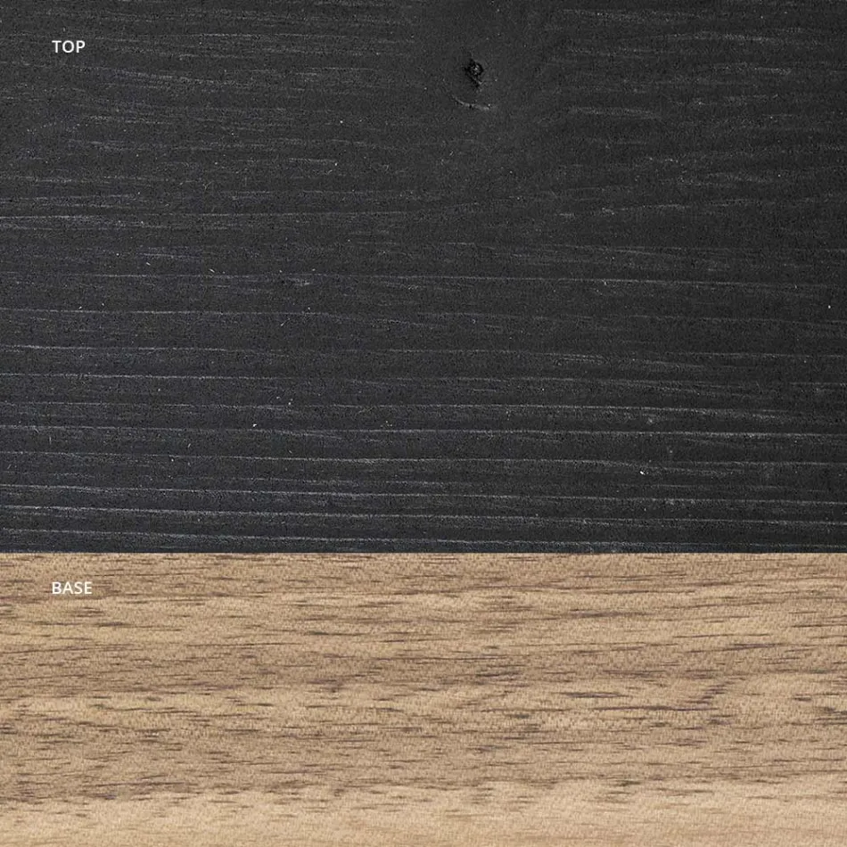 Stół dzienny w całości wykonany z dębu Made in Italy - Geolier Viadurini