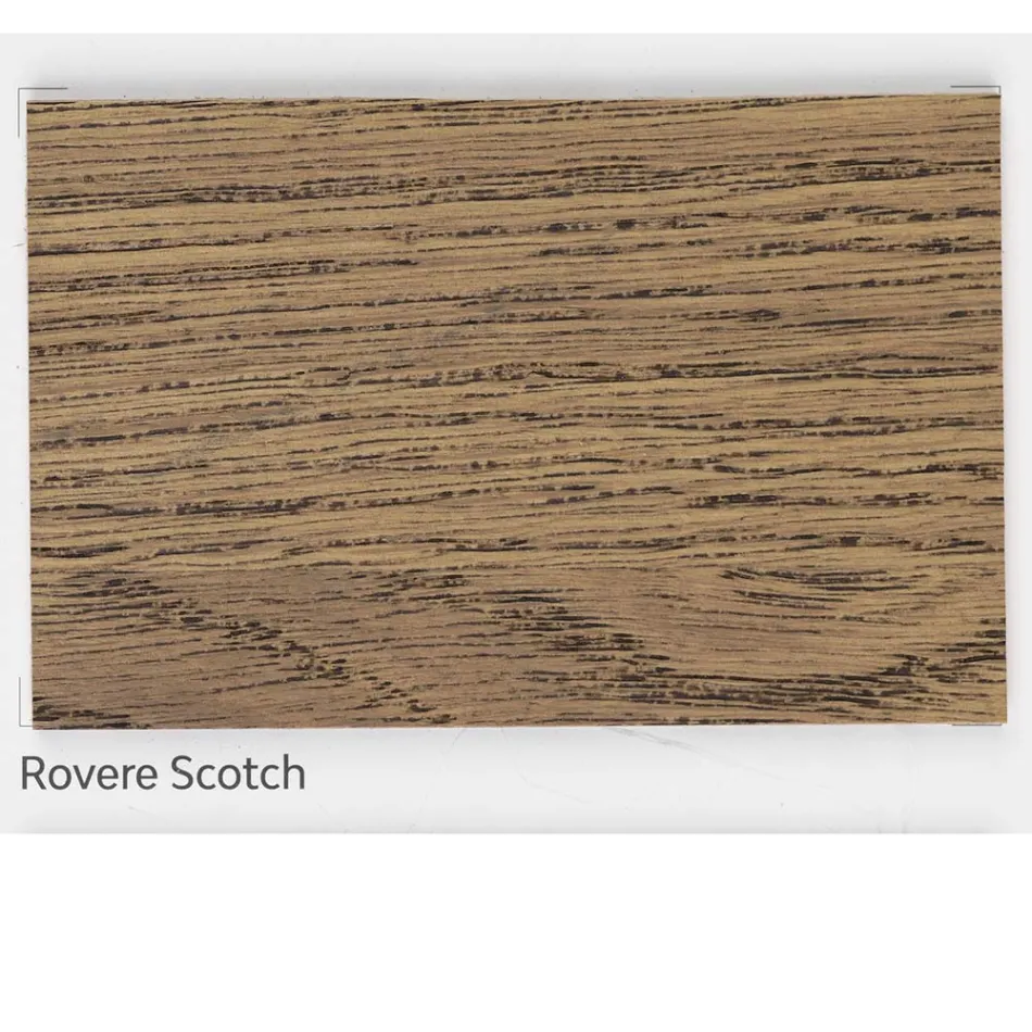 Stół dzienny pokryty litym dębem Made in Italy - Geolier Viadurini