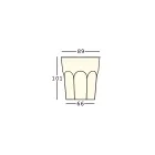 Designerski stolik świetlny do użytku zewnętrznego z polietylenu i HPL Wyprodukowano we Włoszech - Pucca Viadurini