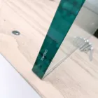 Nowoczesny stół rozkładany do 300 cm z laminatu i szkła Made in Italy - Łza Viadurini