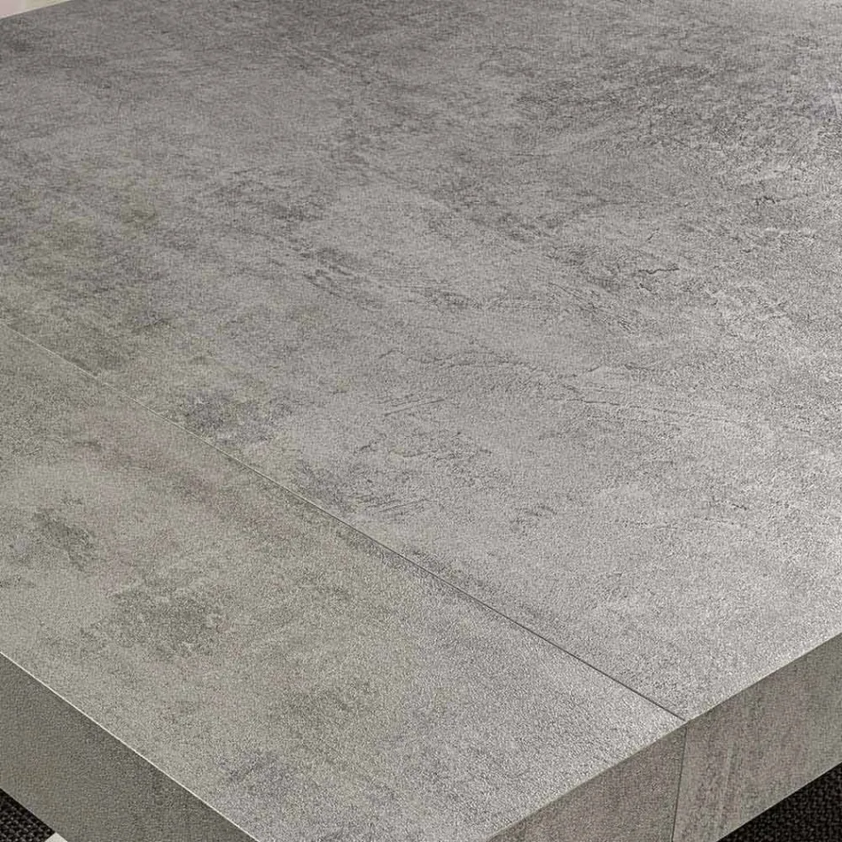 Nowoczesny rozkładany stół do 260/280 cm z drewna i metalu - Teramo Viadurini