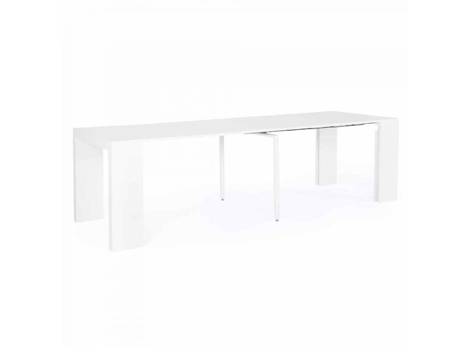 Nowoczesny rozkładany stół do 270 cm w lakierowanym Mdf Homemotion - Cush Viadurini