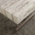 Rozkładany stół lub stolik kawowy z blatem z melaminy Palau Viadurini