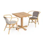 Stół ogrodowy z centralną nóżką o różnych rozmiarach - Yggdrasil Viadurini