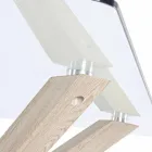 Stół do jadalni Homemotion z blatem ze szkła hartowanego - Denda Viadurini