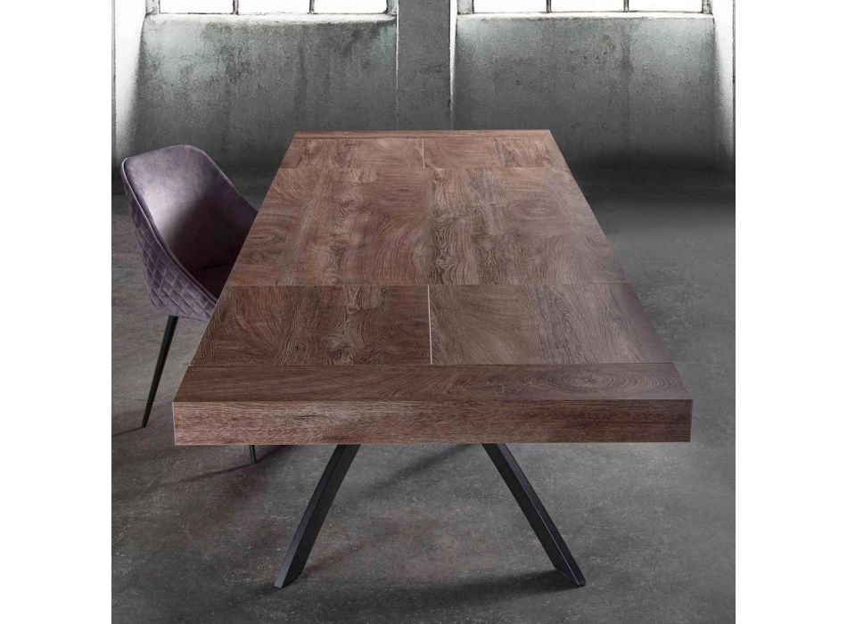 Stół do jadalni z drewna melaminowego rozkładany do 280 cm - Lukas Viadurini