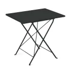 Składany stół ogrodowy ze stali ocynkowanej Made in Italy - Akila Viadurini