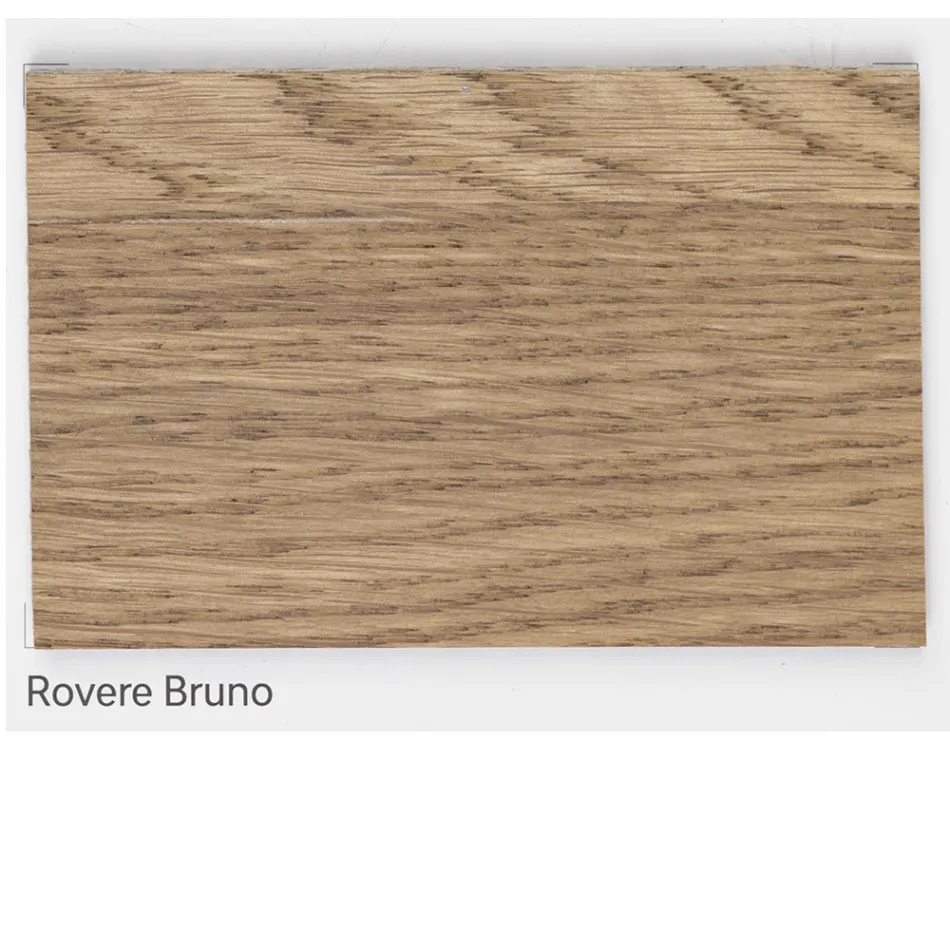 Platerowany stół z plecionego dębu Masellato i kryształu Made in Italy - Vicente Viadurini